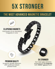 Load image into Gallery viewer, EllipseMAX Magnetic Bracelet for Women (Black)