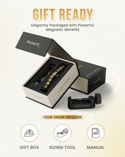 Load image into Gallery viewer, EllipseMAX Magnetic Bracelet for Women (Black &amp; Gold)