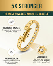 Load image into Gallery viewer, EllipseMAX Magnetic Bracelet for Women (Gold)