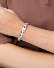 Load image into Gallery viewer, EllipseMAX Magnetic Bracelet for Women (Silver)