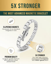 Load image into Gallery viewer, EllipseMAX Magnetic Bracelet for Women (Silver)