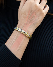 Load image into Gallery viewer, EllipseMAX Magnetic Bracelet for Women (Silver &amp; Gold)