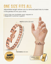 Load image into Gallery viewer, EllipseMAX Magnetic Copper Bracelet for Women