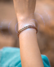 Load image into Gallery viewer, Link Chain Inlay Copper Cuff Magnetic Therapy Bracelet for Men &amp; Women