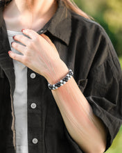 Load image into Gallery viewer, Magnetic Hematite &amp; Moonstone Beaded Bracelet for Women