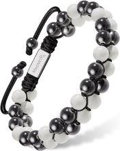 Load image into Gallery viewer, Magnetic Hematite &amp; Moonstone Beaded Bracelet for Women
