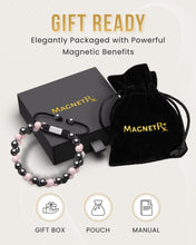 Load image into Gallery viewer, Magnetic Hematite &amp; Rose Quartz Beaded Bracelet for Women