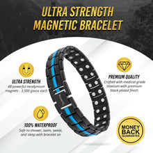 Load image into Gallery viewer, Magnetic Therapy Thin Blue Line Bracelet for Men