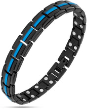 Load image into Gallery viewer, Magnetic Therapy Thin Blue Line Bracelet for Women