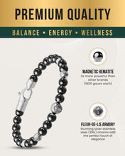 Load image into Gallery viewer, MAX Strength Magnetic Hematite Bracelet (Armory)
