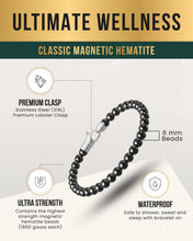 Load image into Gallery viewer, MAX Strength Magnetic Hematite Bracelet (Classic)