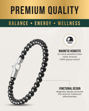 Load image into Gallery viewer, MAX Strength Magnetic Hematite Bracelet (Classic)
