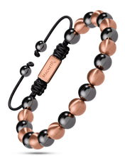 Load image into Gallery viewer, MAX Strength Magnetic Hematite &amp; Copper Bracelet (Single Row)