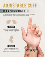Load image into Gallery viewer, Stamped Celtic Mist Magnetic Copper Bracelet Cuff for Men