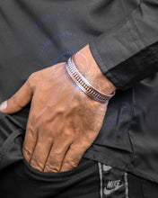 Load image into Gallery viewer, Stamped Native Magnetic Copper Bracelet Cuff for Men