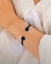 Load image into Gallery viewer, Twisted Cable Magnetic Bracelet Cuff (Black)