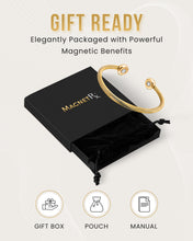 Load image into Gallery viewer, Twisted Cable Magnetic Bracelet Cuff (Gold)
