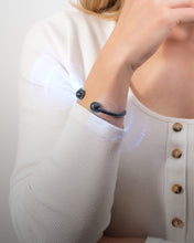 Load image into Gallery viewer, Twisted Cable Magnetic Bracelet Cuff (Gunmetal)