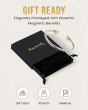 Load image into Gallery viewer, Twisted Cable Magnetic Bracelet Cuff (Silver &amp; Gold)