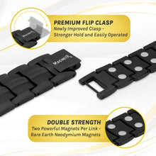 Load image into Gallery viewer, Ultra Strength Magnetic Therapy Bracelet Black Classic