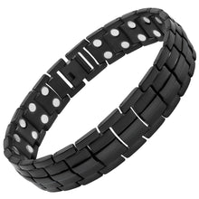 Load image into Gallery viewer, Ultra Strength Magnetic Therapy Bracelet Black Classic