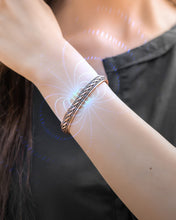 Load image into Gallery viewer, Women’s Inlay Copper Wire Magnetic Therapy Bracelet Bangle
