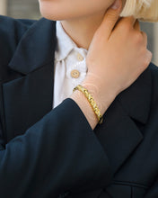 Load image into Gallery viewer, Women's Ultra Strength Magnetic Bracelet Crystal XO (Gold)