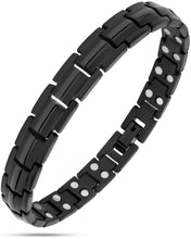 Load image into Gallery viewer, Women's Ultra Strength Magnetic Therapy Bracelet Black Titanium