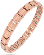 Load image into Gallery viewer, Women's Ultra Strength Magnetic Therapy Bracelet Rose Gold Titanium