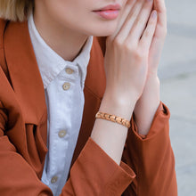 Load image into Gallery viewer, Women's Ultra Strength Magnetic Therapy Bracelet Rose Gold Titanium