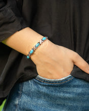 Load image into Gallery viewer, Women's Ultra Strength Pure Copper Magnetic Bracelet (Turquoise XO)