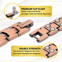 Load image into Gallery viewer, Women's Ultra Strength Pure Copper Magnetic Therapy Bracelet (Classic)