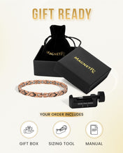 Load image into Gallery viewer, Women’s Ultra Strength Pure Copper Magnetic Therapy Bracelet (XO)