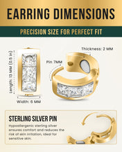 Load image into Gallery viewer, Crystal Magnetic Therapy Earrings for Women (Gold)