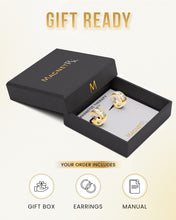 Load image into Gallery viewer, Crystal Magnetic Therapy Earrings for Women (Gold)