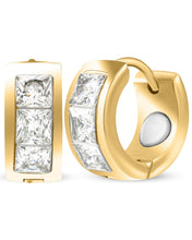 Load image into Gallery viewer, Crystal Magnetic Therapy Earrings for Women (Gold)