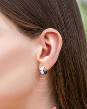 Load image into Gallery viewer, Crystal Magnetic Therapy Earrings for Women (Silver)