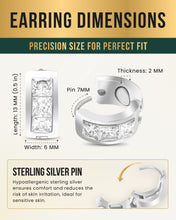 Load image into Gallery viewer, Crystal Magnetic Therapy Earrings for Women (Silver)