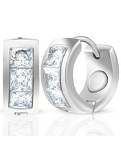 Load image into Gallery viewer, Crystal Magnetic Therapy Earrings for Women (Silver)