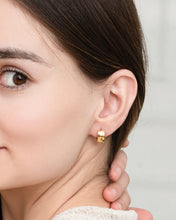 Load image into Gallery viewer, Polished Magnetic Therapy Earrings for Women (Gold)