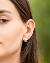 Load image into Gallery viewer, Polished Magnetic Therapy Earrings for Women (Silver)