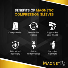 Load image into Gallery viewer, Magnetic Therapy Knee Compression Sleeves (Pair)
