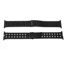 Load image into Gallery viewer, Magnetic Therapy Apple Watch Band Black Stainless Steel