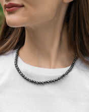 Load image into Gallery viewer, Magnetic Hematite Necklace (6mm Faceted Beads)