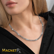 Load image into Gallery viewer, Magnetic Therapy Necklace Stainless Steel Curb Chain