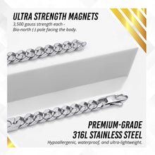 Load image into Gallery viewer, Magnetic Therapy Necklace Stainless Steel Curb Chain