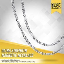 Load image into Gallery viewer, Magnetic Therapy Necklace Stainless Steel Curb Chain
