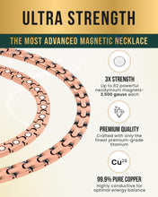 Load image into Gallery viewer, Powerful Copper Magnetic Therapy Necklace Classic Chain
