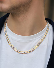 Load image into Gallery viewer, Powerful Silver &amp; Gold Titanium Magnetic Therapy Necklace