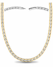 Load image into Gallery viewer, Powerful Silver &amp; Gold Titanium Magnetic Therapy Necklace
